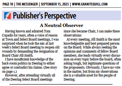 GraniteQuill's Messinger September 15, 2023 Page 10